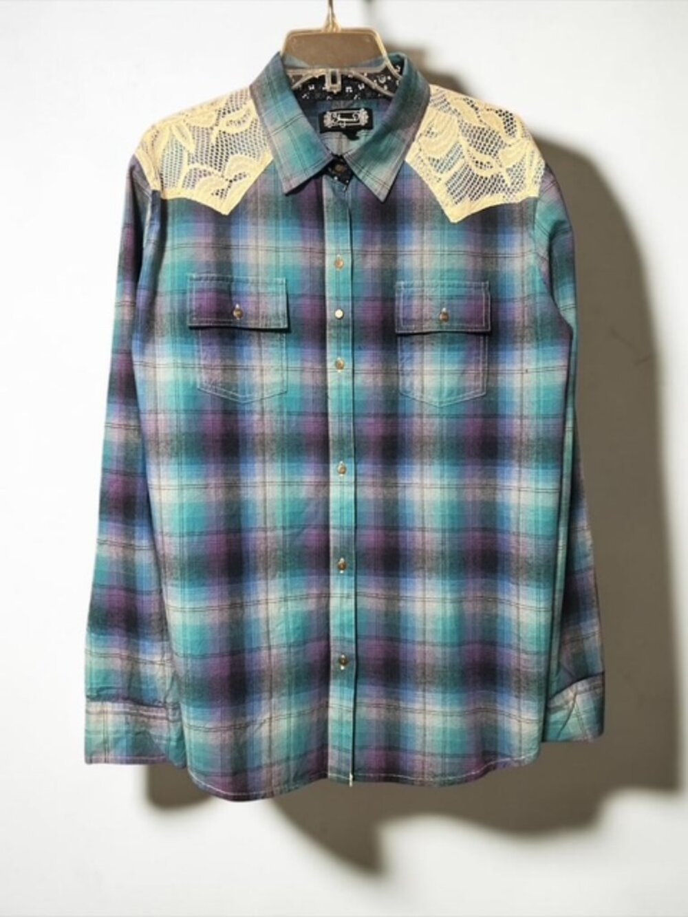 Shyanne Western Plaid Snap/Button-Down Shirt